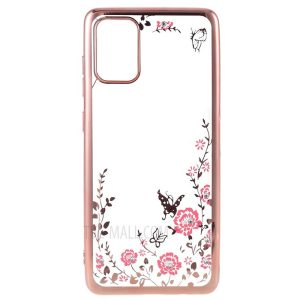 CAPA SILICONE GEL COM DESENHO FLOR SAMSUNG GALAXY A71 ROSA