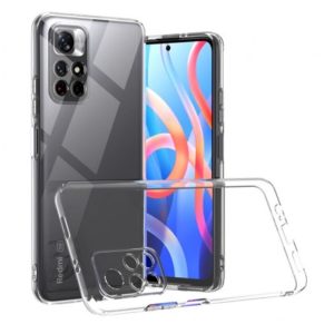 CAPA SILICONE DURA XIAOMI POCO M4 PRO 5G/REDMI NOTE 11 5G TRANSPARENTE COM PROTE