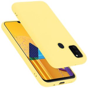 CAPA SILICONE GEL SAMSUNG GALAXY M21 AMARELO ROBUSTA
