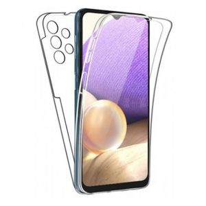 CAPA SILICONE DURA 360º SAMSUNG GALAXY A53 5G TRANSPARENTE COM PROTETOR DE CÂMER