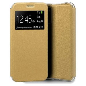 CAPA FLIP COVER COM JANELA CANDY HUAWEI P30 DOURADO