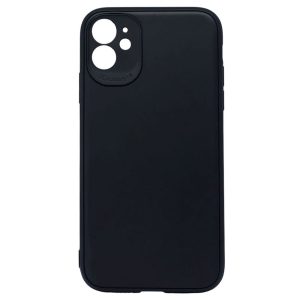 CAPA SILICONE GEL APPLE IPHONE 11 PRETO COM PROTETOR DE CÂMERA 3D