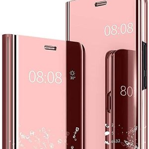 CAPA FLIP COVER CLEAR VIEW XIAOMI REDMI 8 ROSA