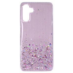CAPA SILICONE COM DESENHO BLING GLITTER SAMSUNG GALAXY A13 5G ROSA