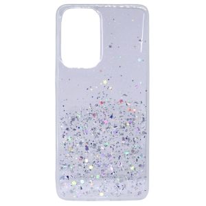 CAPA SILICONE COM DESENHO BLING GLITTER SAMSUNG GALAXY A33 5G TRANSPARENTE
