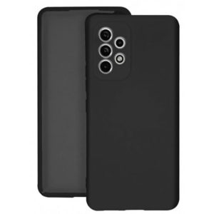 CAPA SILICONE GEL SAMSUNG GALAXY A53 5G A536 PRETO COM PROTETOR DE CÂMERA ROBUST