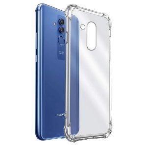 CAPA SILICONE DURA ANTI-CHOQUE HUAWEI MATE 20 LITE TRANSPARENTE