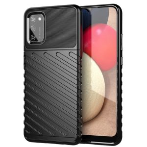 CAPA SILICONE GEL THUNDER SAMSUNG GALAXY A02S/A025 PRETO