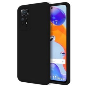 CAPA SILICONE GEL XIAOMI REDMI NOTE 11 PRO 5G PRETO COM PROTETOR DE CAMERA 3D