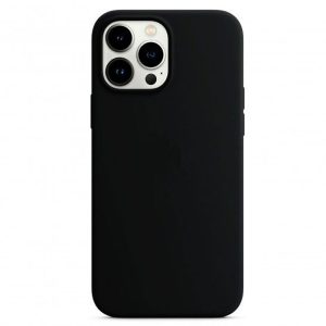 CAPA SILICONE APPLE IPHONE 14 PRO PRETO 3D CAMERA