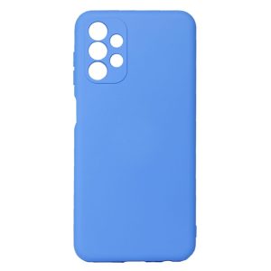 CAPA SILICONE GEL SAMSUNG GALAXY A13 4G AZUL COM PROTETOR DE CAMERA ROBUSTA
