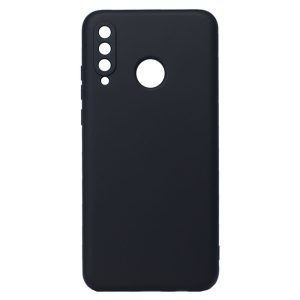 CAPA SILICONE GEL HUAWEI P30 LITE PRETO COM PROTETOR DE CÂMERA ROBUSTA