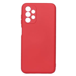 CAPA SILICONE GEL SAMSUNG GALAXY A13 4G VERMELHO COM PROTETOR DE CAMERA ROBUSTA
