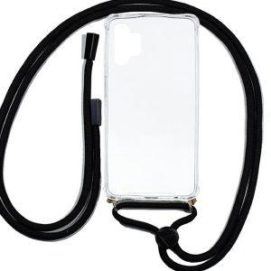 CAPA SILICONE DURA ANTI-CHOQUE SAMSUNG GALAXY A32 5G TRANSPARENTE COM CORDA PRET