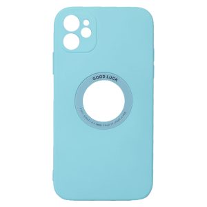 CAPA SILICONE GEL APPLE IPHONE 11 VERDE COM PROTETOR DE CÂMERA ROBUSTA