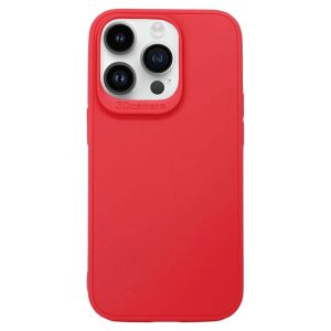CAPA SILICONE APPLE IPHONE 14 PRO VERMELHO 3D CAMERA