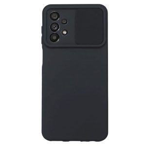 CAPA SILICONE GEL SAMSUNG GALAXY A23 4G/5G PRETO COM PROTETOR DE CÂMERA E JANELA