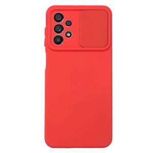 CAPA SILICONE GEL SAMSUNG GALAXY A23 4G/5G VERMELHO COM PROTETOR DE CÂMERA E JAN