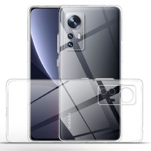 CAPA SILICONE XIAOMI 12/12X TRANSPARENTE COM PROTETOR DE CÂMERA