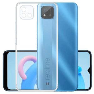 CAPA SILICONE REALME C20/C11 2021 TRANSPARENTE COM PROTETOR DE CÂMERA