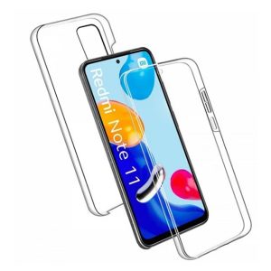 CAPA SILICONE GEL 360?? XIAOMI REDMI NOTE 11/NOTE 11S TRANSPARENTE COM PROTETOR