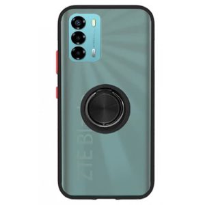 CAPA SILICONE COM ANEL DE DEDO ZTE BLADE V40 VITA PRETO