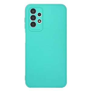 CAPA SILICONE SAMSUNG GALAXY A13 4G VERDE TURQUESA COM PROTETOR DE CAMERA 3D