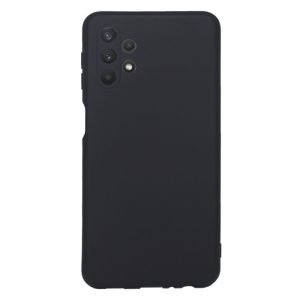 CAPA SILICONE GEL SAMSUNG GALAXY A32 5G PRETO COM PROTETOR DE CAMERA ROBUSTA