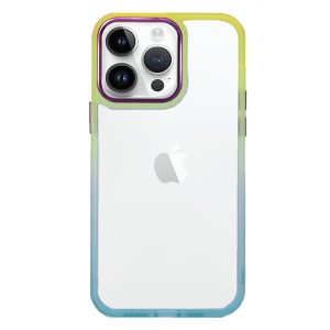 CAPA SILICONE GEL BUMPER APPLE IPHONE 14 PRO MAX AMARELO GRADIENTE ELEKTRO