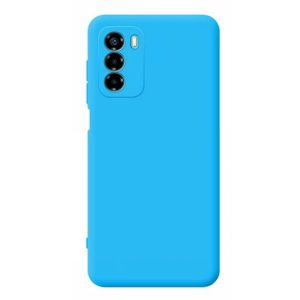 CAPA SILICONE GEL ZTE A72 4G/V40 VITA AZUL CLARO COM PROTETOR DE CAMERA