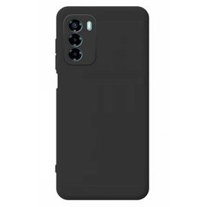 CAPA SILICONE GEL ZTE BLADE A72 4G/V40 VITA PRETO COM PROTETOR DE CAMERA