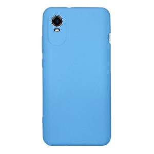 CAPA SILICONE GEL ZTE BLADE A31 PLUS AZUL COM PROTETOR DE CAMERA
