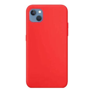 CAPA SILICONE GEL APPLE IPHONE 14 VERMELHO FLUORESCENTE ROBUSTA