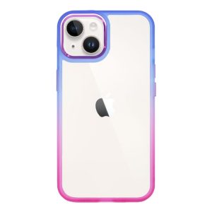 CAPA SILICONE GEL BUMPER APPLE IPHONE 14 AZUL GRADIENTE ELEKTRO