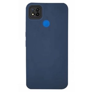 CAPA SILICONE GEL XIAOMI REDMI 9C AZUL ESCURO COM PROTETOR DE CÂMERA