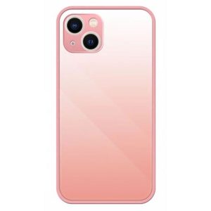 CAPA SILICONE TPU APPLE IPHONE 14 ROSA COM PROTETOR DE CÂMERA