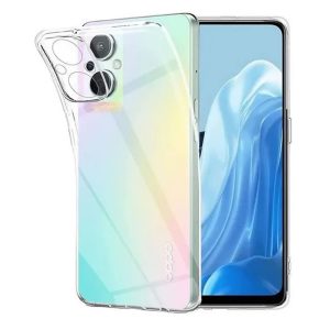 CAPA SILICONE OPPO RENO7 LITE/A96 5G/RENO7 Z 5G TRANSPARENTE COM PROTETOR DE CÂM