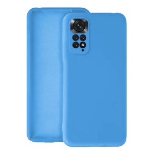 CAPA SILICONE XIAOMI REDMI NOTE 11 PRO AZUL COM PROTETOR DE CAMERA
