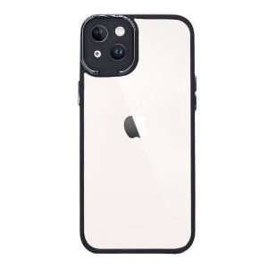 CAPA SILICONE GEL BUMPER APPLE IPHONE 14 PLUS PRETO COM PROTETOR DE CÂMERA ELEKT