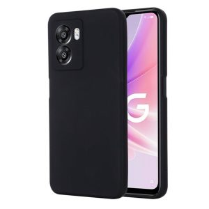 CAPA SILICONE GEL OPPO A77 5G PRETO COM PROTETOR DE CÂMERA ROBUSTA
