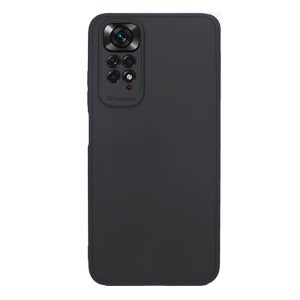 CAPA SILICONE GEL XIAOMI REDMI NOTE 11/11S PRETO COM PROTETOR DE CAMERA 3D