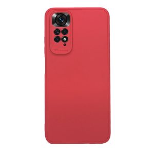CAPA SILICONE GEL XIAOMI REDMI NOTE 11/11S VERMELHO COM PROTETOR DE CAMERA 3D