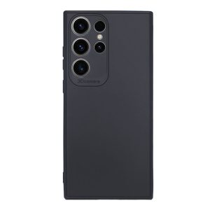 CAPA SILICONE GEL SAMSUNG GALAXY S23 ULTRA PRETO COM PROTETOR DE CÂMERA 3D