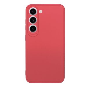 CAPA SILICONE GEL SAMSUNG GALAXY S23 VERMELHO COM PROTETOR DE CÂMERA 3D