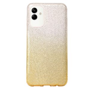 CAPA SILICONE GEL BRILHANTE SAMSUNG GALAXY A04 DOURADO