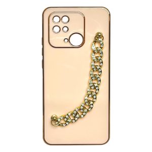 CAPA SILICONE GEL XIAOMI REDMI 10C ROSA CLARA COM PROTETOR DE CÂMERA E CORRENTE