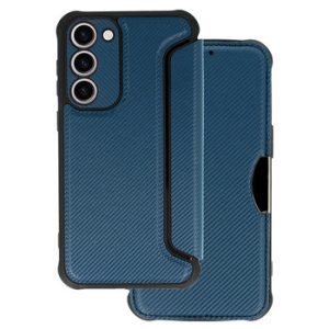 CAPA FLIP COVER SAMSUNG GALAXY A14 AZUL MARINHO RAZOR CARBON COM PROTETOR DE CAM