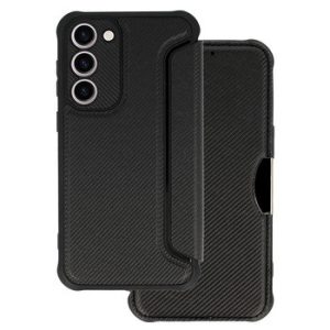 CAPA FLIP COVER SAMSUNG GALAXY A14 PRETO RAZOR CARBON COM PROTETOR DE CAMERA