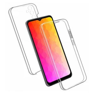 CAPA SILICONE DURA 360 SAMSUNG GALAXY A14 TRANSPARENTE COM PROTETOR DE CAMERA