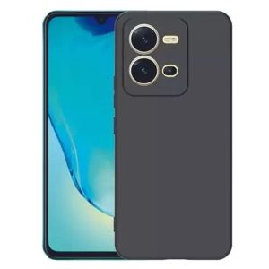 CAPA SILICONE GEL VIVO X80 LITE/V25 5G/V25E 4G PRETO COM PROTETOR DE CÂMERA